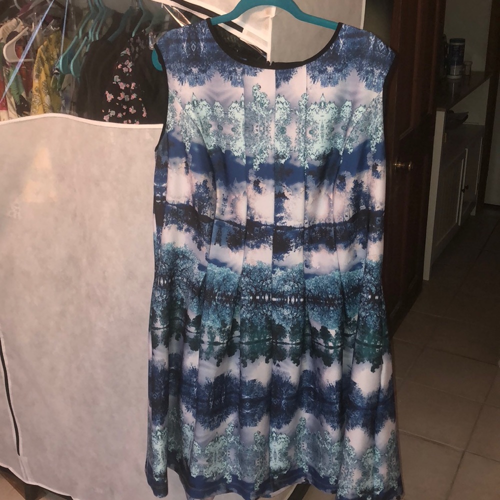 20w pretty blues dress